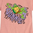 thumbnail image 3 of Teenage Mutant Ninja Turtles  - Donnie  - Toddler & Youth Girls Short Sleeve Graphic T-Shirt, 3 of 5