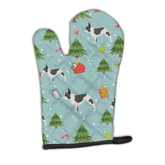 Christmas French Bulldog Oven Mitt