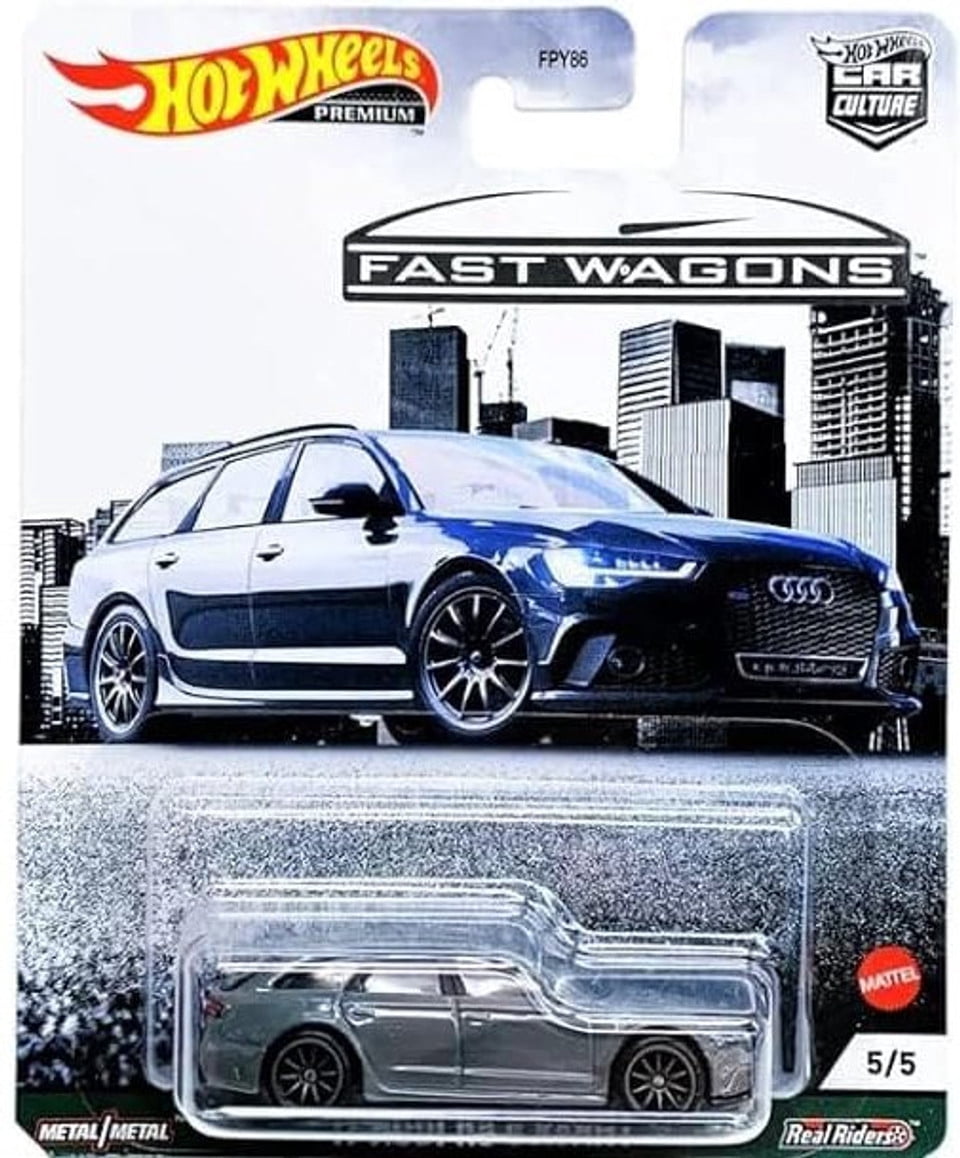2021 Hot Wheels Car Culture Fast Wagons Series Set of 5, 1/64 Diecast Model Cars