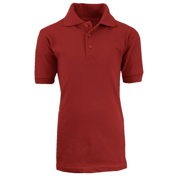GBH Boys School Uniform Short Sleeve School Uniform Pique Polo Shirts (Little Boys & Big Boys)