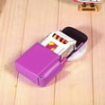 thumbnail image 4 of PU leather sliding cigarette case, lighter holder and belt loop, business card storage container[purple], 4 of 9