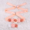 thumbnail image 7 of LOLIPPYY 2-Piece Flower Girl Sash and Headband Set with Rhinestone Satin Ribbon Flower Belly Band for Wedding or Special Occasion Dress, 7 of 7