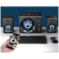 thumbnail image 2 of Altavoces Estéreo 3D HIFI con Luz LED de Colores, Entrada AUX, USB, Cable, Inalámbricos, Bluetooth, Barra de Sonido Envolvente para Cine en Casa y TV., 2 of 8