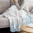 thumbnail image 3 of Seahorse Coastal Blanket Soft Cozy Warm Throw Blanket for Couch, Plush Fuzzy Flannel Fleece Blankets for Sofa, Summer Beach Ocean Nautical Coral Bed Blankets Lightweight Gifts for Women, 40"x60", 3 of 9