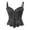 Black, variant on Shapewear for Women Women Lace Up Boned Bustier Corset With Garters Overbust Bodyshaper Shapewear Torso Belts Waist Trainer Cincher Pink,S