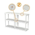 thumbnail image 6 of Gracious Living 3 Shelf Knect-A-Shelf Fixed Height Light Duty Storage,White, 6 of 11