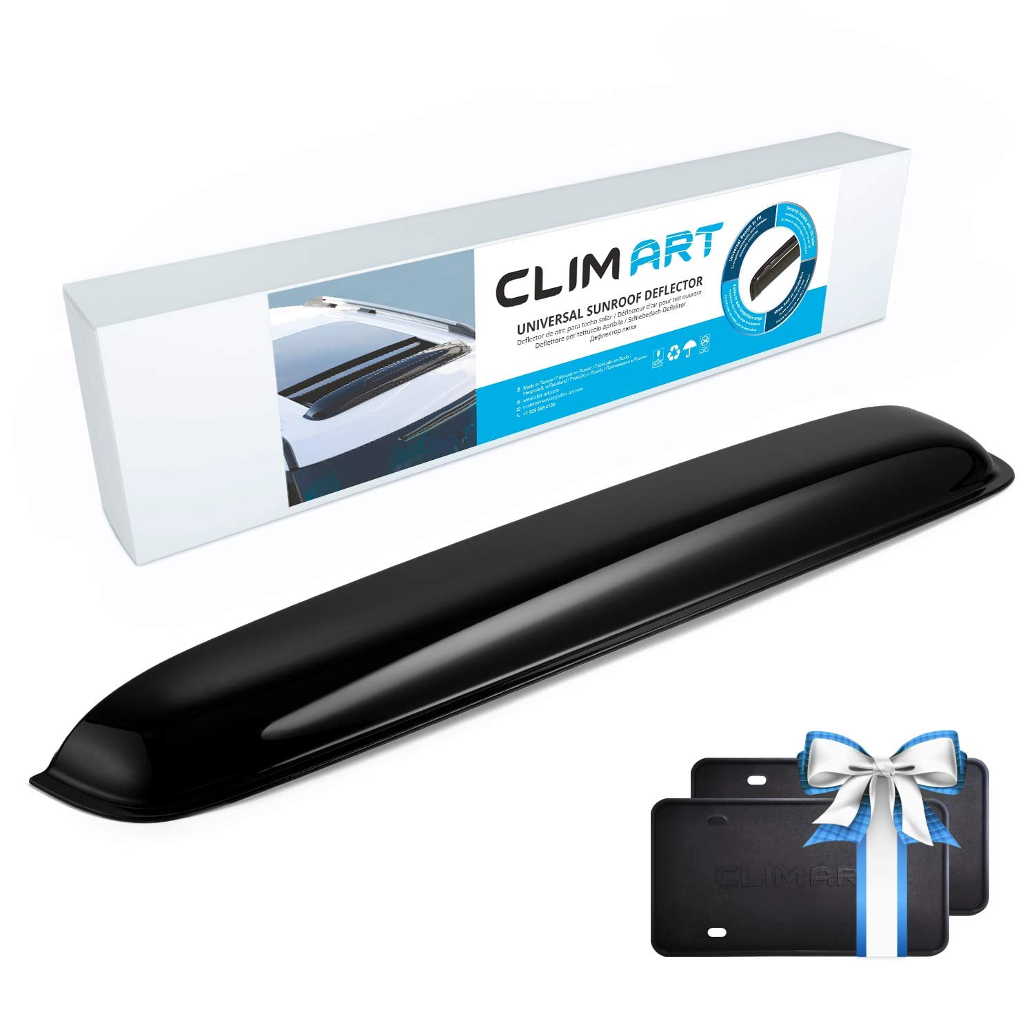 CLIM ART Incredibly Durable Sunroof Moonroof Wind Deflector 35.6