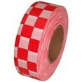 thumbnail image 4 of Tape Planet White and Red Checkerboard Flagging Tape 1 3/16" x 31.200 ft Roll Non-Adhesive, 4 of 5