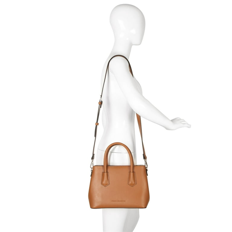 French Connection Women s Katie Smooth Satchel Handbag Sierra Walmart