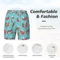 thumbnail image 6 of Picia Sea Otters Family In Blue Water pattern Mens Swim Trunks with Compression Liner Stretch Beach Shorts Quick Dry with Zipper Pockets No-Chafing Board Shorts-X-Large, 6 of 9