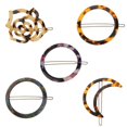 thumbnail image 3 of Nuevas mujeres niñas estampado de pasador pasador horquils - Estampado de rosa Macarena Acrílico Hairband, 3 of 6