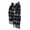 Black and Grey Plaid, variant on Black/White Buffalo Check Fall/Winter Scarf for Men & Women-Plaid Color Soft Feels Acrylic Scarves