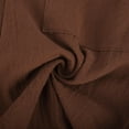 thumbnail image 5 of Miluxas Plus Size Pants for Women,Women's Solid Color Comfortable Pocket Cotton and Linen Capris On Clearance Coffee 8(L), 5 of 8