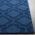thumbnail image 2 of Hauteloom Institute Wool Living Room, Bedroom Area Rug - Solid & Striped - Navy - 2' x 3', 2 of 11