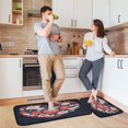 thumbnail image 7 of Kitchen Rugs and Mats【2 PCS】Non Skid Oil Pattern Of Heart Shaped Creative Kitchen Mat, 7 of 7