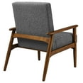 thumbnail image 6 of Accent Chair, Dark Gray, Fabric, Wood, Living Room Lounge Cafe Lobby Hospitality Restaurant, Modern Contemporary, HB37051, 6 of 9