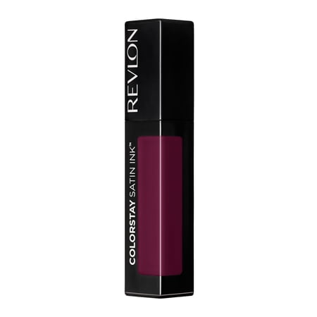 Revlon ColorStay Satin Ink Long Lasting Lipstick with Vitamin E, 022 Black Cherry, 0.17 fl oz