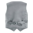 thumbnail image 2 of Rswnyirn Kids Boys Suit Waistcoat for Wedding Birthday Party V Neck Button Down Solid Color Formal Gray 8, 2 of 5