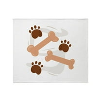 CafePress - Dog Bones Throw Blanket - Soft Fleece Throw Blanket, 50"x60" for All Ages