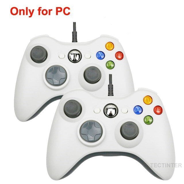 Joystick Gamepad de vibración con cable USB para controlador de PC para Windows 7/8/10 no para Xbox 360 Joypad con alta calidad Tan Jianjun unisex