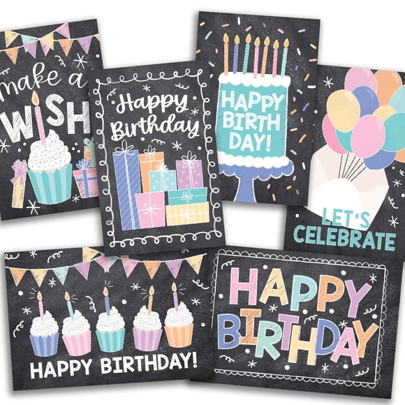 Tarjetas de cumpleaños coloridas de Hadley Designs, 54 tarjetas con sobres