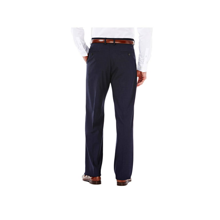 Haggar H26 Men's Premium Stretch Slim Fit Dress Pants - Midnight Blue 36x30