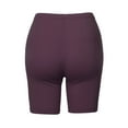thumbnail image 3 of TheLovely Womens & Plus Basic Solid Cotton Mid Thigh High Rise Biker Bermuda Shorts, 3 of 5