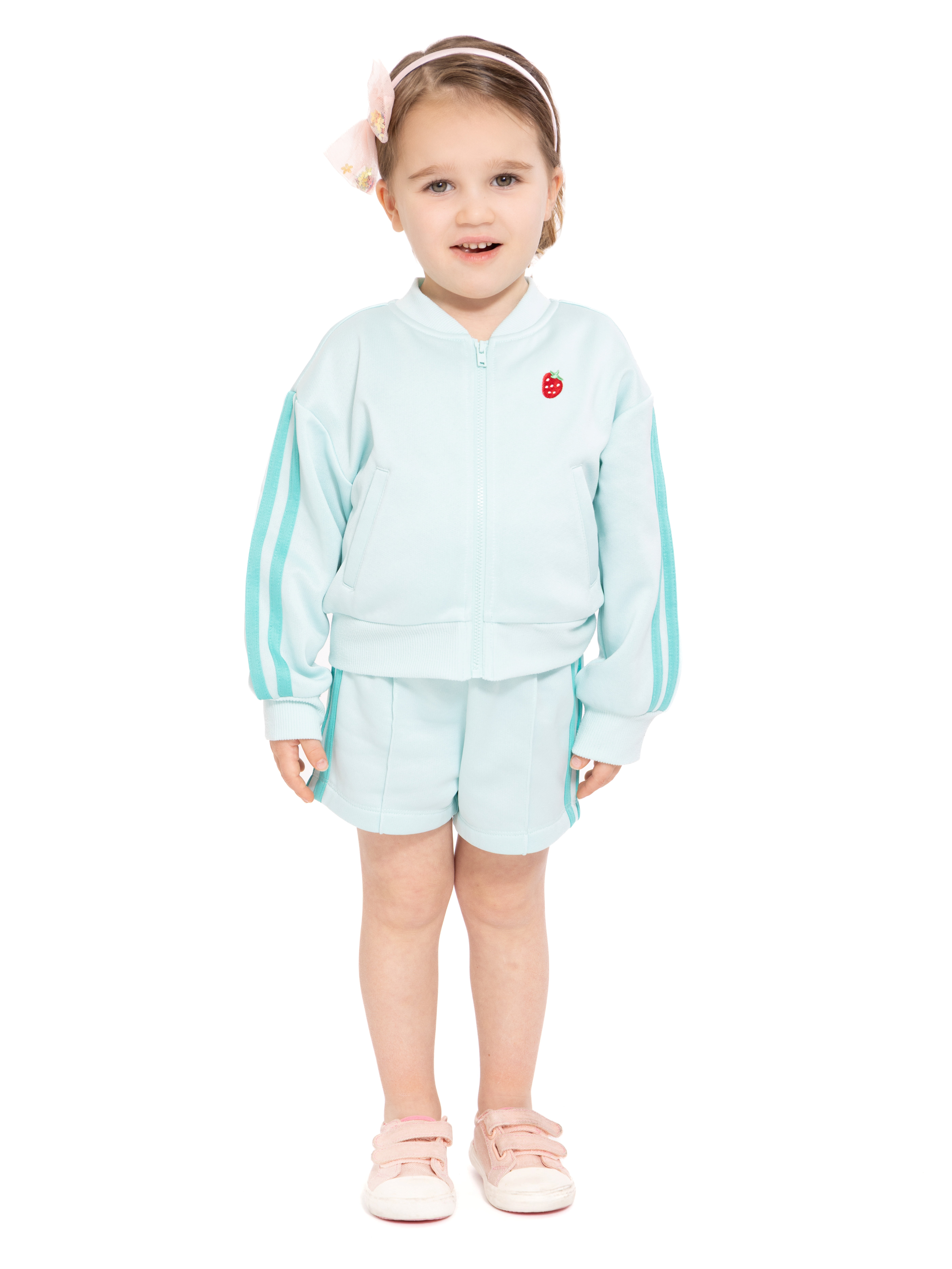 Wonder Nation Toddler Girls Full Zip Athletic Jacket, Sizes 12M-5T