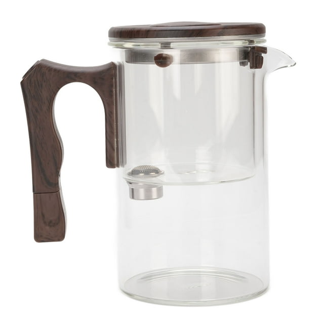 Clear Tea Pots Set,Glass Teapot Hand Crafted Borosilicate Glass Tea Maker Magnetic Water Separation Design Teapot Tea Brewer for Tea Lovers
