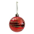 thumbnail image 6 of hulanddfd Christmas Tree Ornaments - Set of 6pcs Red Shatterproof Hanging Balls 6cm/2.36" Christmas Balls Decorations for Xmas Tree and Holiday Wedding Party, 6 of 7