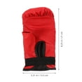 thumbnail image 3 of USHOBE 1 Paire de Gants de Boxe pour Femmes Autocollant de Poignet Allongé Doublure en Mousse de Polyuréthane Rouge, 3 of 8