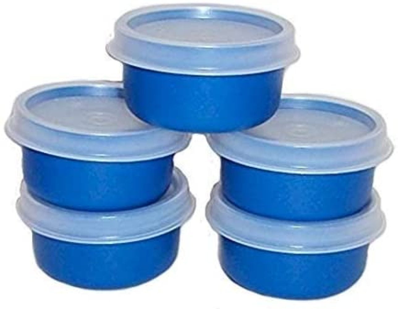 Tupperware NEW~Set of 10 Smidgets 1 Ounce Mini Containers Black 