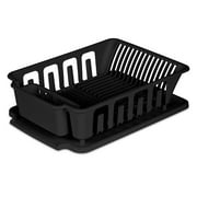 Rubbermaid 3pc Enhanced Dish Rack, Drainer, & Sink Mat