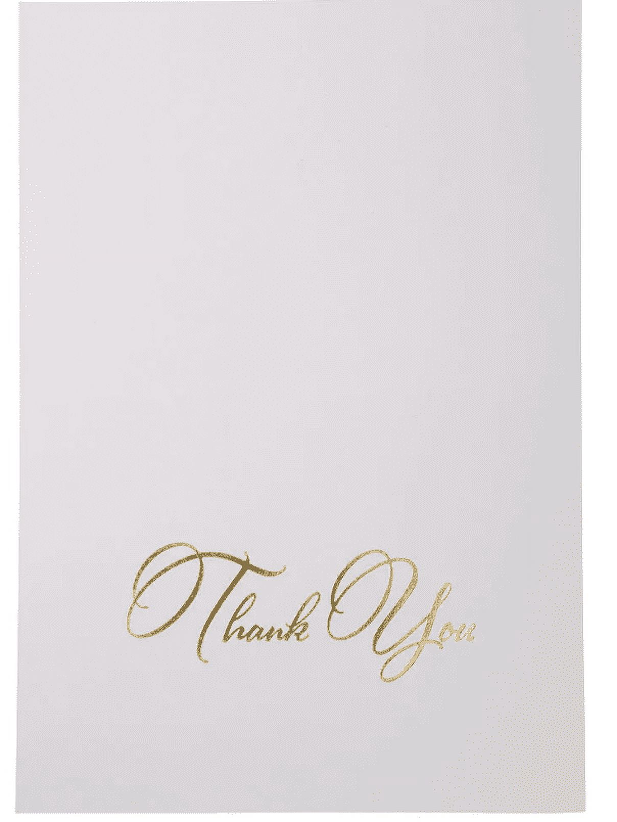 JAM Paper Blank Thank You Cards & Matching Envelopes Set, Thank You Stripes, 25/Pack
