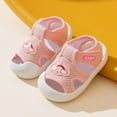 thumbnail image 4 of Luogg Baby Shoes Boys And Girls Walking Shoes Comfortable And Fashionable Shoes Size 1-3 Months Pink, 4 of 5