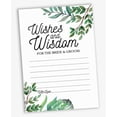 thumbnail image 4 of Inkdotpot Pack Of 50 Greenery Advice Cards, Wishes & Wisdom For The Bride and Groom, Wedding Mad Libs Game Activity 5x7 inches, 4 of 8