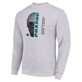 thumbnail image 2 of Men's Starter  Heather Gray San Jose Sharks Half Helmet Team Logo Pullover Sweatshirt, 2 of 3