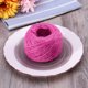 thumbnail image 4 of Cordón de cáñamo natural Cuerda de hilo de yute para manualidades, manualidades, embalaje de regalo, boda, cumpleaños, baby shower, decoración, adorno de jardinería (rosa roja), 4 of 5