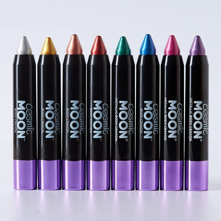 Cosmic Moon Metallic Body Crayon Silver Costume Make Up Cosmic Moon Metallic Body Crayon Silver Costume Make Up