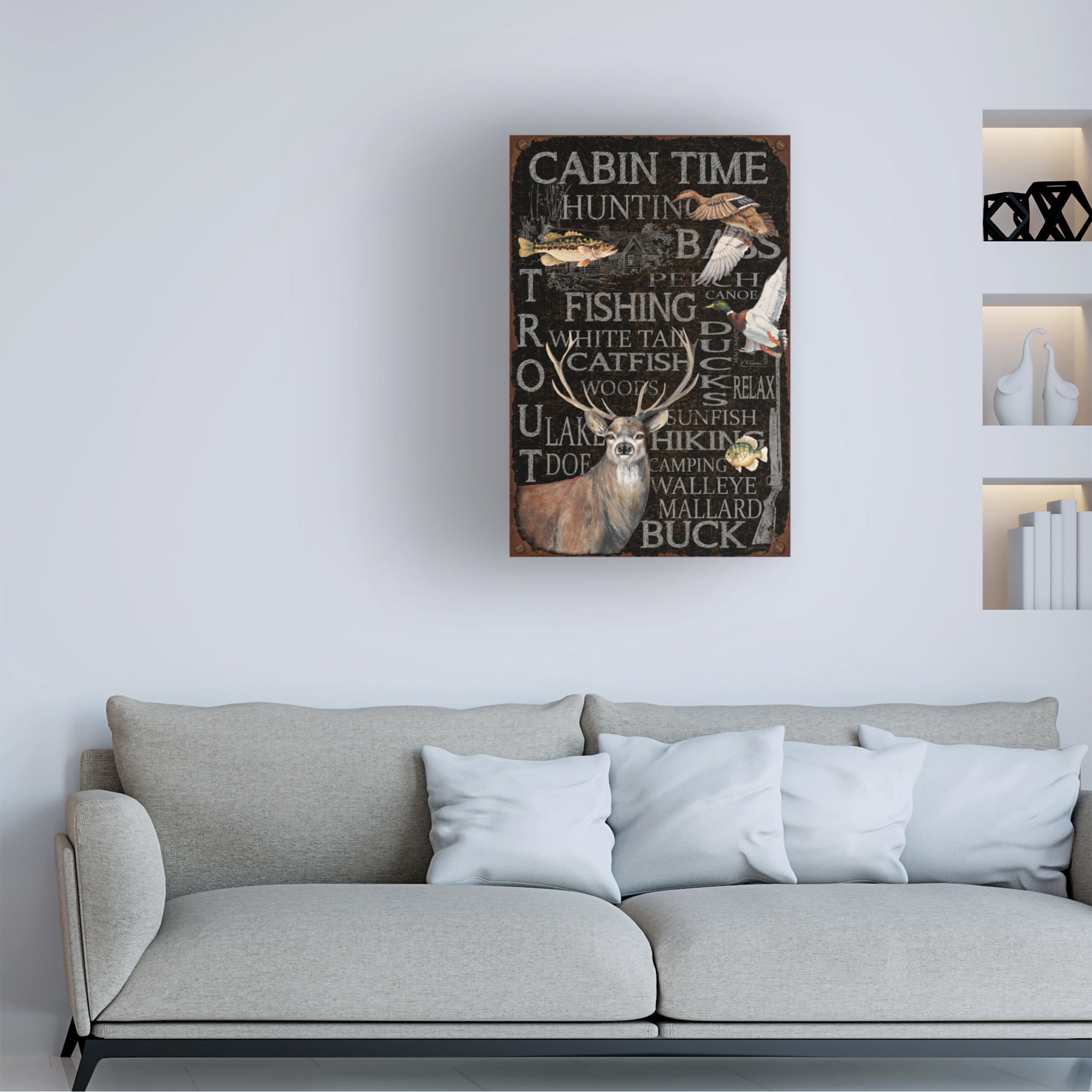 Trademark Fine Art 'Wilderness Lodge 24' Canvas Art by Jean Plout