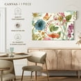 thumbnail image 5 of Elephant Stock Rainbow Seeds Flowers On Wood Wall Art - Horizontal Canvas Wall Art - Living Room Wall Decor - Floral And Botanical Canvas - Blue And Green Decor By Lisa Audit - 45" x 30", 5 of 8