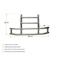 thumbnail image 5 of Medium Model Deer Grille Guard Compatible for Peterbilt (2006 - 2021) with Brackets - 84-2/5"x10"x42-3/5" Heavy Duty Polished Stainless Steel Grille Guard for Trucks, 5 of 9