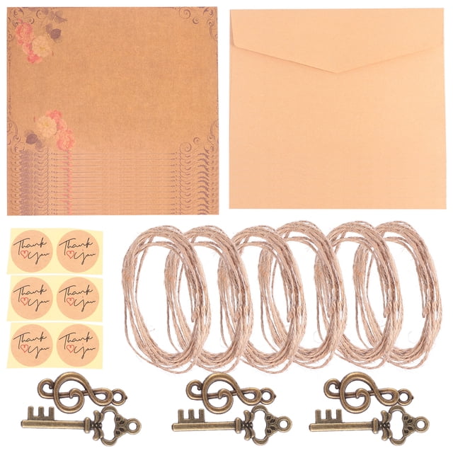 Shisuyan Ensembles de Lettres Vintage Couleurs Assorties 3 Ensembles 8.3x5.5in