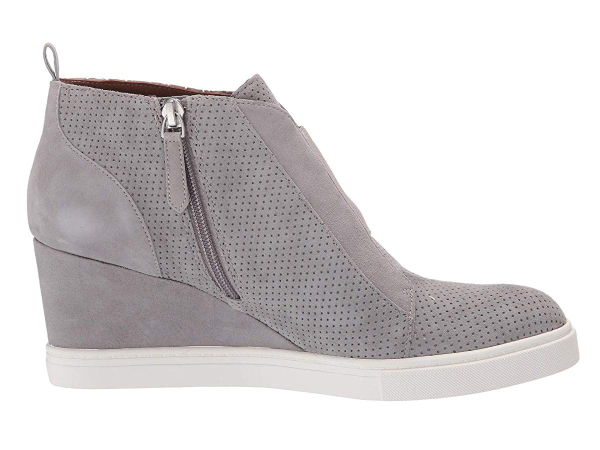 linea paolo wedge sneaker black