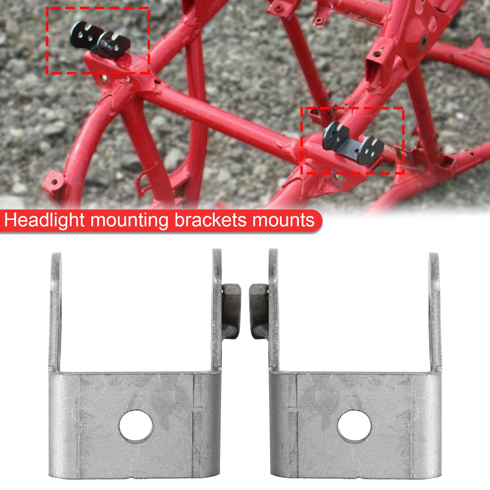 2 x Headlight mounting brackets mounts for Yamaha Banshee Warrior 1987