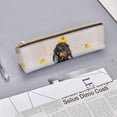thumbnail image 3 of Rocae Dachshund Sitting in Bathtub for Leather Pencil Case - Zippered Pen Case Stationery Bag Zipper Pouch Pencil Holder For Men Women Businessmen And Artists, 3 of 5