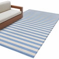 thumbnail image 2 of 3'x5' Area Rugs, Blue Striped Indoor Outdoor Area Rug for Living Room Bedroom, Modern Simple Farmhouse Beige Vintage Washable Bathroom Rugs Kitchen Floor Carpet Mats Home Decor Aesthetic, 2 of 8