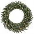 thumbnail image 2 of Vickerman 120" Camdon Fir Artificial Christmas Wreath, Warm White LED Mini Lights, 2 of 2