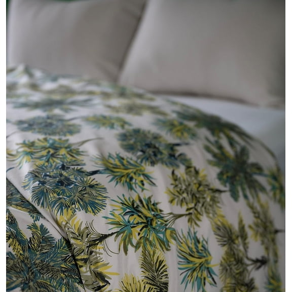 Rainforest-.Recycled Plastic/Sustainable Cotton Twin Duvet Cover Set Including 1 Sham.Made in Green by Oeko-Tex.
