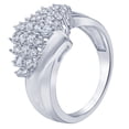 thumbnail image 3 of 1/2 Carat T.W Lab Grown Diamond Marquise Cluster Ring in Silver, 3 of 6